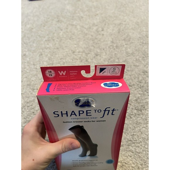 Dr Comfort Shape to‎ Fit Compression Trouser Socks SMALL Womens NAVY 10-15 mmHg - Picture 2 of 2